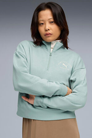 Puma Class Half-Zip Crew Kadın Sweatshirt