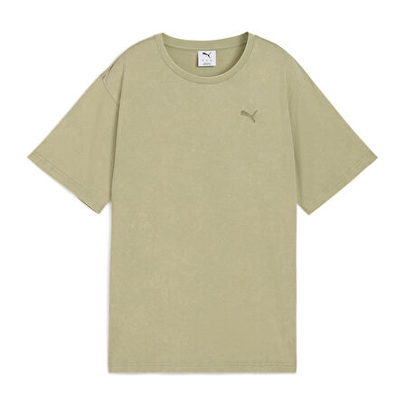 Ess Elevated Wash Tee Kadın Yeşil Günlük Stil T-Shirt 68810282