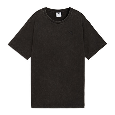 Ess Elevated Wash Tee Kadın Siyah Günlük Stil T-Shirt 68810201