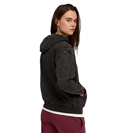 Ess Elevated Wash Hoodie Kadın Siyah Günlük Stil Sweatshirt 68810301