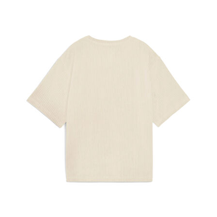 Puma Ess Elevated Velour Tee Kadın Yetişkin T-shirt