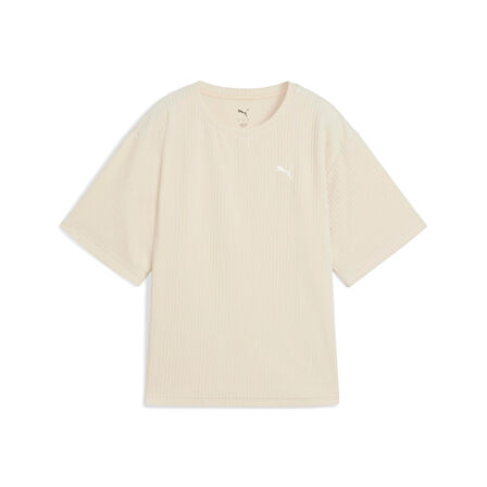 Puma Ess Elevated Velour Tee Kadın Yetişkin T-shirt