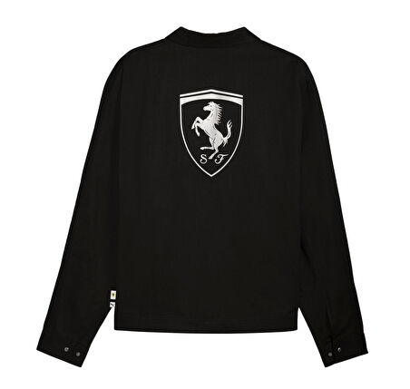 632749-01 Puma Ferrari Lifestyle Jacket Erkek Ceket Siyah