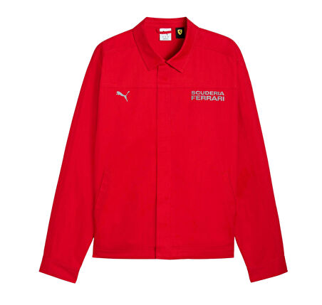632749-02 Puma Ferrari Lifestyle Jacket Erkek Ceket Kırmızı