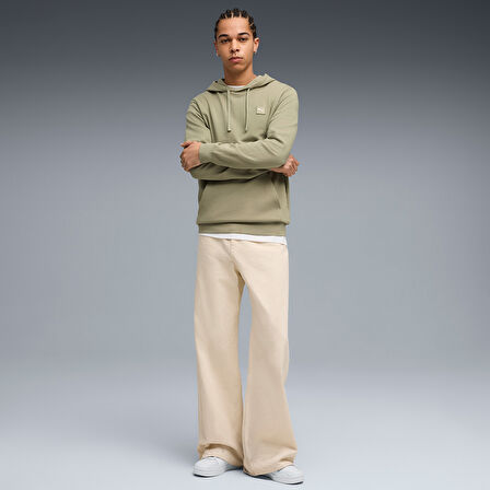 Ess Elevated Hoodie Erkek Yeşil Günlük Stil Sweatshirt 68472882