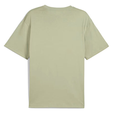 Ess Relaxed No. 1 Logo Erkek Yeşil Günlük Stil T-Shirt 68915382