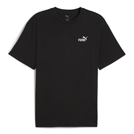 Ess Relaxed No. 1 Logo Erkek Siyah Günlük Stil T-Shirt 68915301