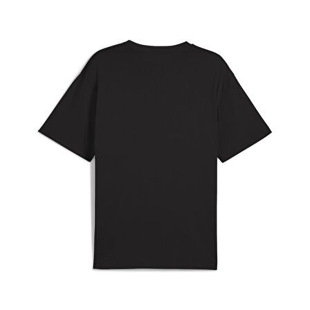 Ess Relaxed No. 1 Logo Erkek Siyah Günlük Stil T-Shirt 68915301