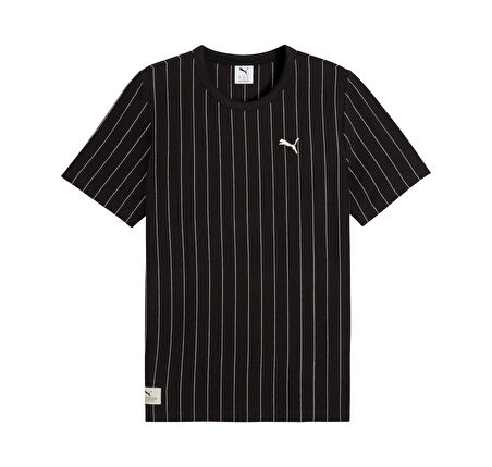 688220-01 Puma Class Striped Tee Erkek T-Shirt
