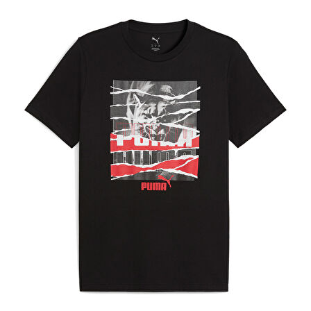 Graphic Tee Erkek Siyah Günlük Stil T-Shirt 68804101