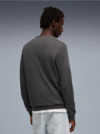 Puma Ess Elevated Crew 68472744 Erkek Sweatshirt - Puma - Ess Elevated - Antrasit - ST01899-Antrasit-S