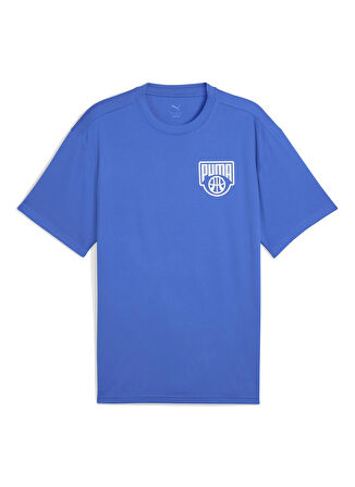 Puma 63049905 Posterize Tee II Mountain Mavi Yuvarlak Yaka Regular Fit Düz Erkek T-Shirt