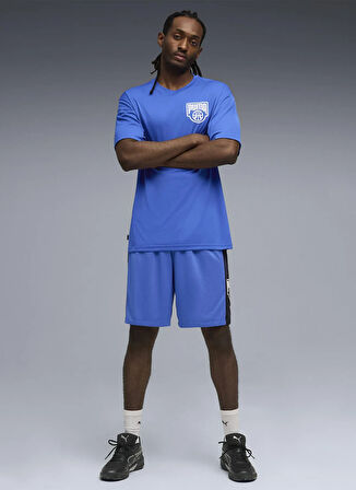 Puma 63049905 Posterize Tee II Mountain Mavi Yuvarlak Yaka Regular Fit Düz Erkek T-Shirt