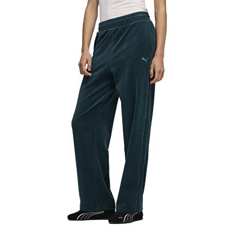 Ess Elevated Velour Kadın Yeşil Günlük Stil Eşofman Altı 68810875