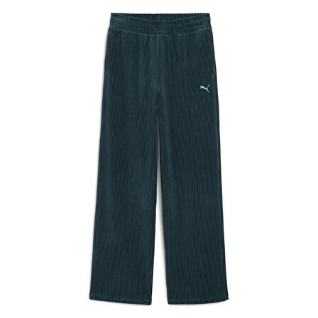 Ess Elevated Velour Kadın Yeşil Günlük Stil Eşofman Altı 68810875