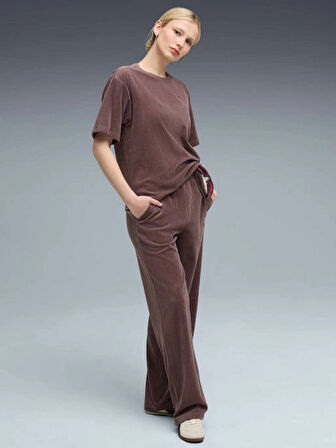 PUMA ESS ELEVATED Velour Pant kadın SWEAT PANT 68810888