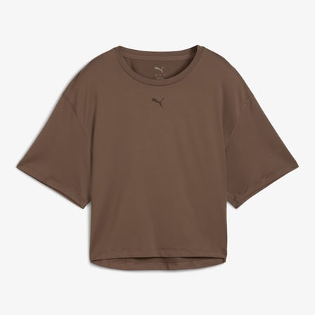 Puma Cloudspun Oversized Kadın Kahverengi Antrenman T-Shirt