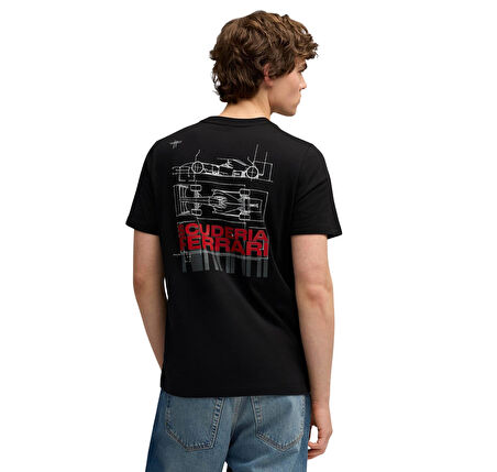 632789-01 Puma Ferrari Sportswear Car G Tee Erkek T-Shirt