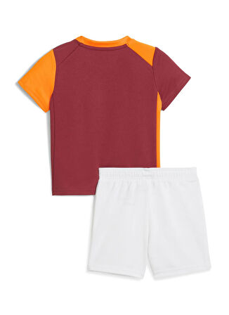 Puma Lastikli Bel Standart Turuncu - Kırmızı Bebek Şort Takım 77983401-GSK Home Babykit w/o Socks