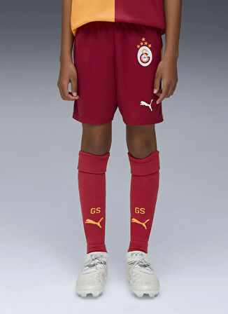 Puma Lastikli Bel Standart Turuncu - Kırmızı Erkek Çocuk Şort 77982401-GSK Shorts Replica Jr w/bl