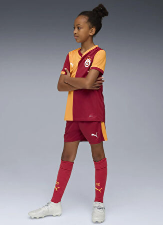 Puma Lastikli Bel Standart Turuncu - Kırmızı Erkek Çocuk Şort 77982401-GSK Shorts Replica Jr w/bl
