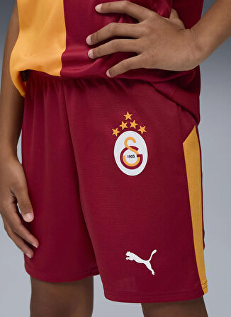 Puma Lastikli Bel Standart Turuncu - Kırmızı Erkek Çocuk Şort 77982401-GSK Shorts Replica Jr w/bl