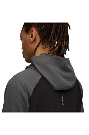 Erkek Gri Run Ultraweave Hooded Jacket Yağmurluk 527842-44