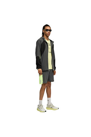 Erkek Gri Run Ultraweave Hooded Jacket Yağmurluk 527842-44