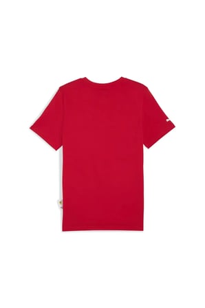 Ferrari Tonal Shield Tee Kırmızı Erkek T-Shirt