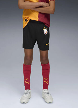 Puma Lastikli Bel Normal Siyah Erkek Çocuk Şort 77982405-GSK Shorts Replica Jr w/bl