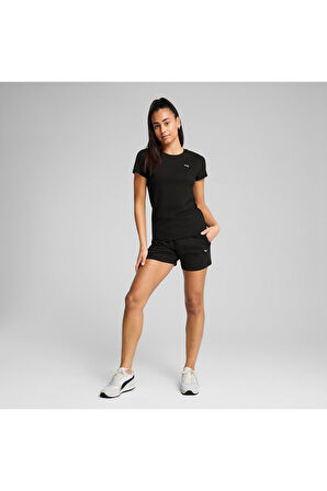 Puma Kadın Ess Elevated Siyah T-Shirt - 69089401