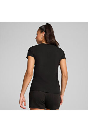 Puma Kadın Ess Elevated Siyah T-Shirt - 69089401
