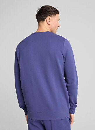 Puma 69089546 ESS ELEVATED Crew TR Mor Yuvarlak Yaka Regular Fit Düz Erkek Sweatshırt