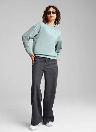 Puma 69089867 ESS ELEVATED Comfort Crew Nane Yuvarlak Yaka Regular Fit Düz Kadın Sweatshırt