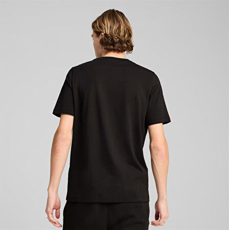 Puma Ess ELEVATED Tee Erkek Siyah Spor Tişört - 690893 01