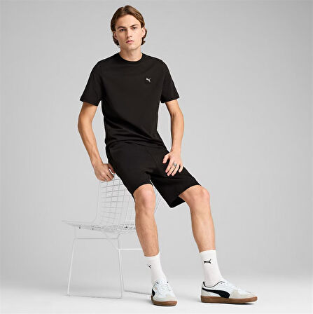 Puma Ess ELEVATED Tee Erkek Siyah Spor Tişört - 690893 01