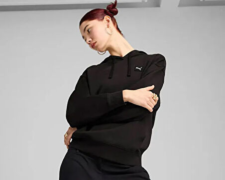 Puma Ess Elevated Comforthoodietr Kadın Günlük Sweatshirts 69090101 Renkli