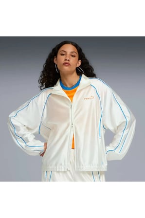 FENTY X T7 Track Jacket Krem Erkek Sweatshirt