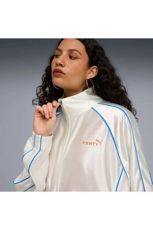 FENTY X T7 Track Jacket Krem Erkek Sweatshirt