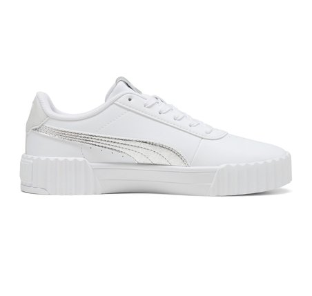 404511-01 Puma Carina 3.0 Metallic Whisper Kadın Spor Ayakkabı Beyaz
