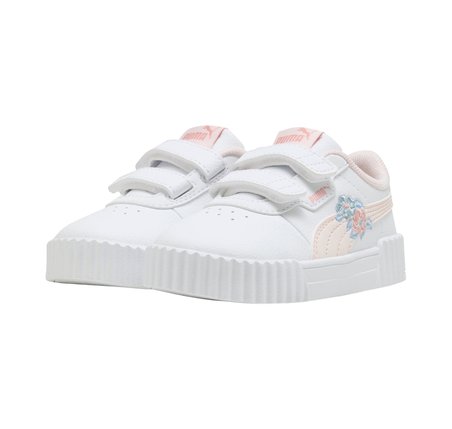 405626-01 Puma Carina 3.0 Floral V Inf Bebek Beyaz