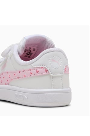 Puma Smash 3.0 Hearty V Inf 405639 01 Kız Çocuk Sneaker Ayakkabı Beyaz Pembe 22-27 