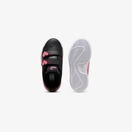 Puma Smash 3.0 Hearty V Çocuk Siyah Spor Ayakkabı
