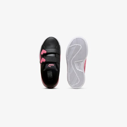 Puma Smash 3.0 Hearty V Çocuk Siyah Spor Ayakkabı
