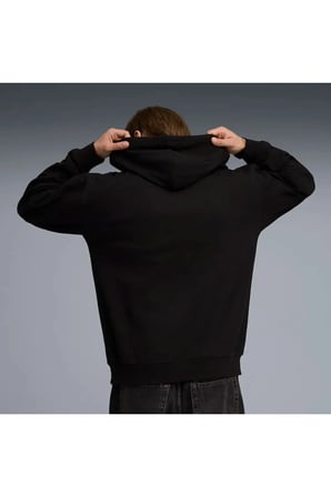 ESS ELEVATED Relaxed Hoodie Siyah Erkek Sweatshirt
