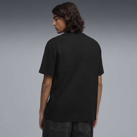 Puma 692018 01 ESS ELEVATED Erkek Geniş Kalıp Kuş Gözü Jakarlı T-Shirt