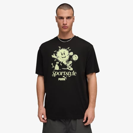 Puma Graphic  Erkek Siyah T-Shirt