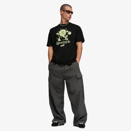 Puma Graphic  Erkek Siyah T-Shirt