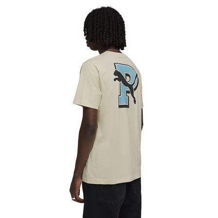 Graphic Erkek Bej Günlük Stil T-Shirt 69177687