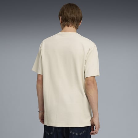 Puma 692018 87 ESS ELEVATED Erkek Geniş Kalıp Kuş Gözü Jakarlı T-Shirt